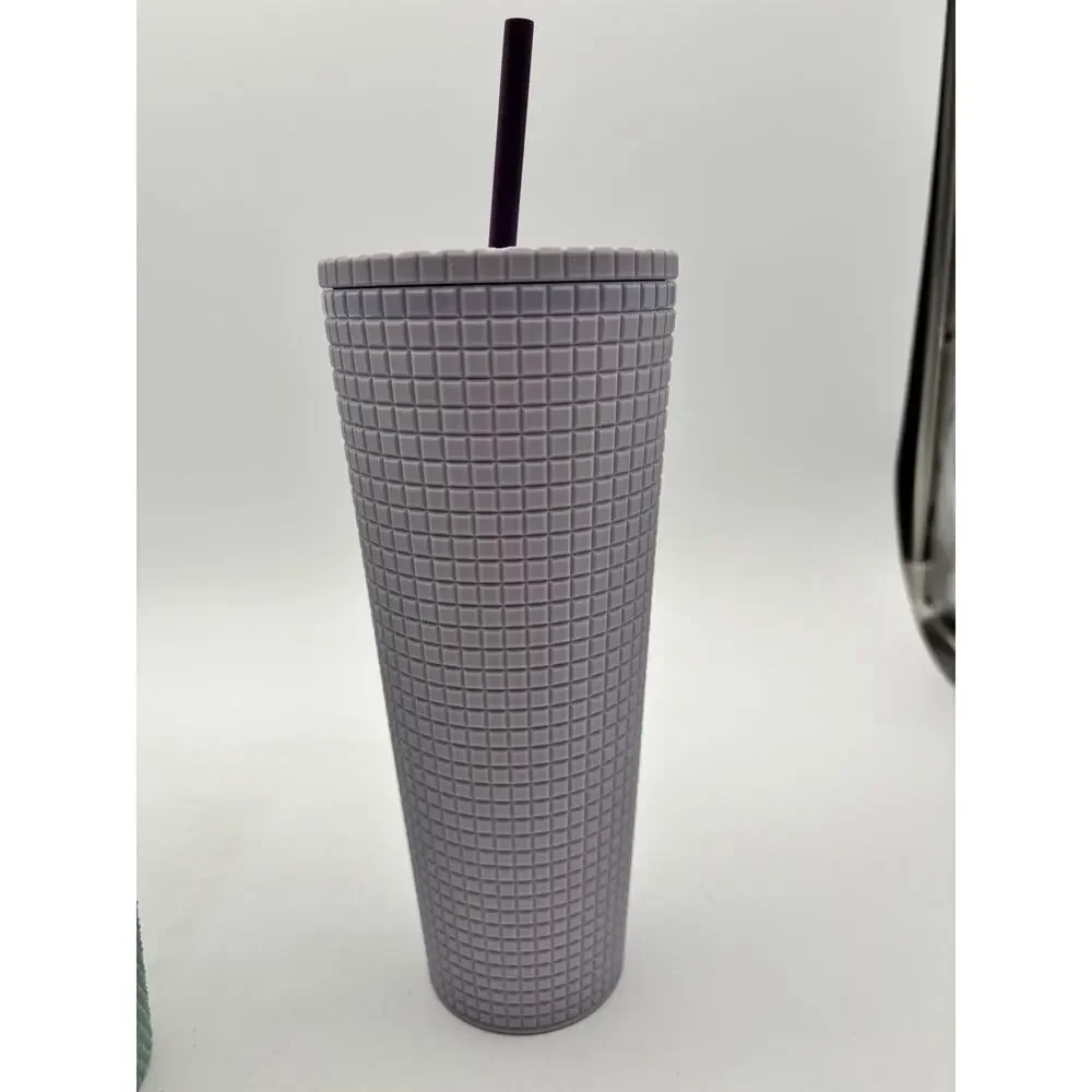 New Starbucks 24oz Tumbler Cups With Straws Lot Of 3 New With Tags